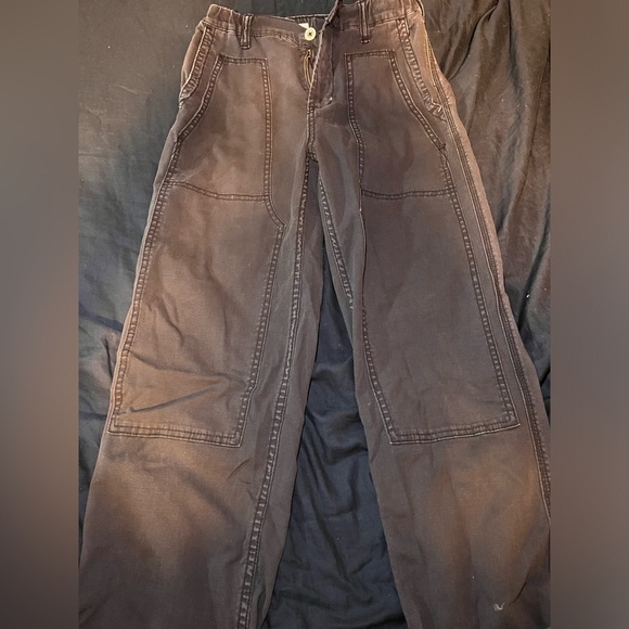 Anthropologie Pilcro Grey High Rise Seamed Darted Straight Leg Jean - Picture 5 of 12